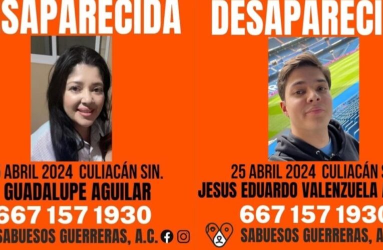 Madre e hijo desaparecen en Culiacán