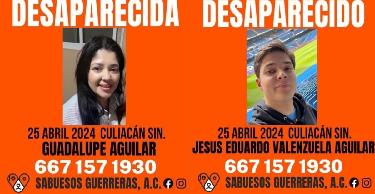 Madre e hijo desaparecen en Culiacán