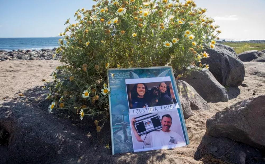 Turistas asesinados con disparos en la cabeza buscaban surfear en Punta San José