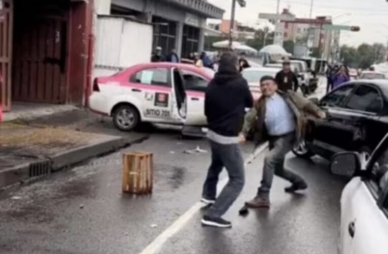 Disputa entre conductor y taxista en la Ciudad de México se vuelve viral