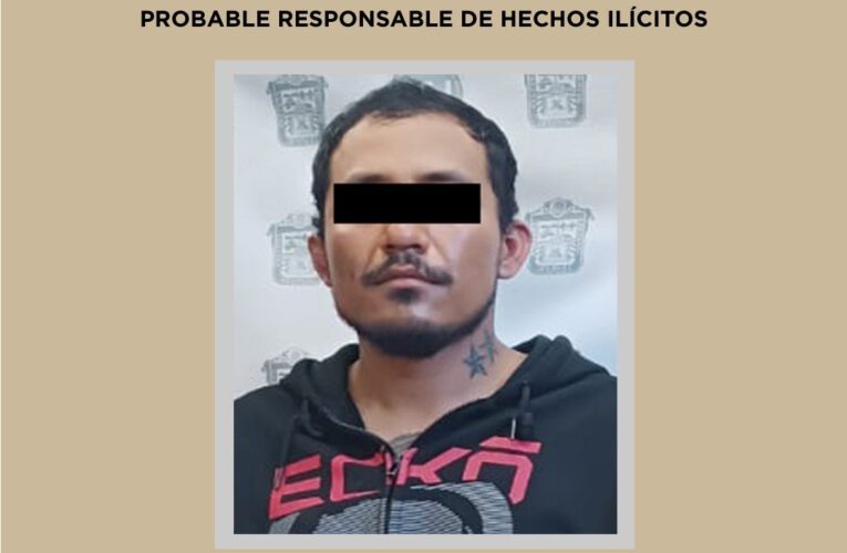 COORDINACIÓN ENTRE LA SECRETARÍA DE SEGURIDAD DEL EDOMEX Y POLICÍA MUNICIPAL PERMITE LA DETENCIÓN DE UN PROBABLE IMPLICADO EN EL DELITO DE EXTORSIÓN