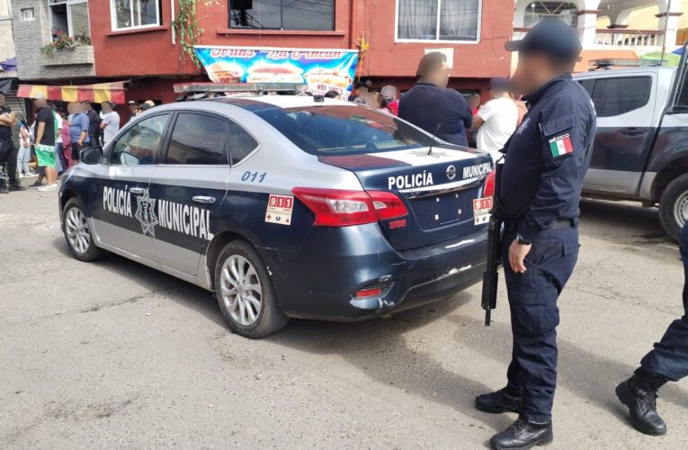 SECRETARÍA DE SEGURIDAD DEL ESTADO DE MÉXICO Y POLICÍAS MUNICIPALES ATENDIERON POSIBLE CASO DE LINCHAMIENTO