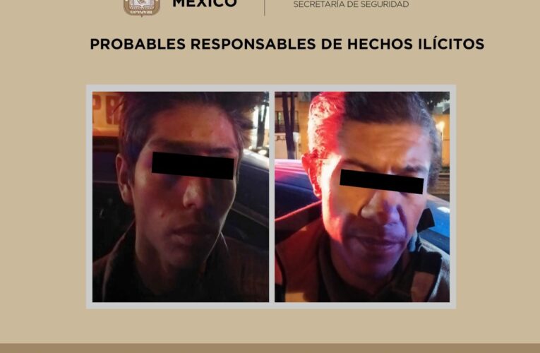 MONITOREO DE PERSONAL DEL C5 DE LA SSEM PERMITE DETENCIÓN DE TRES PERSONAS POSIBLES RESPONSABLES DE ROBO DE CABLE