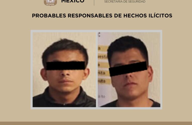 RECUPERAN EFECTIVOS DE LA SECRETARÍA DE SEGURIDAD DEL EDOMEX BATERÍAS DE ANTENA CON VALOR APROXIMADO DE 320 MIL PESOS