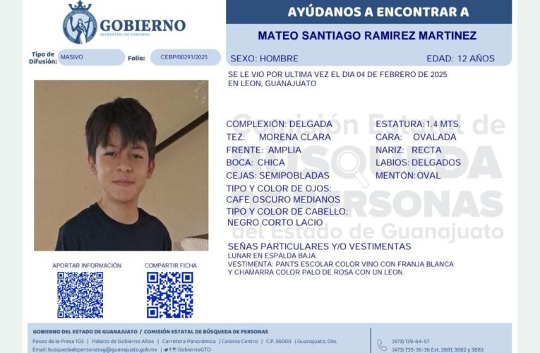 Tragedia en México: Hallan a Mateo sin vida