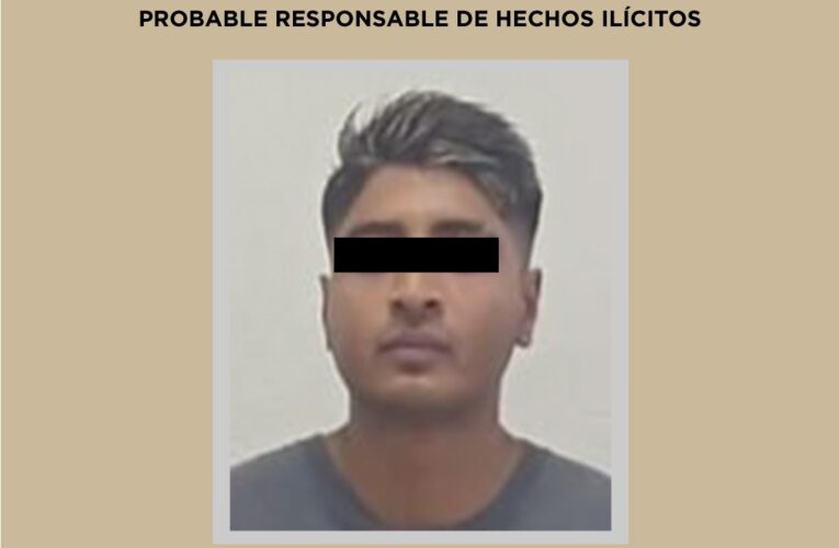 DETIENEN EFECTIVOS DE LA SECRETARÍA DE SEGURIDAD DEL EDOMEX A PROBABLE IMPLICADO EN EL DELITO DE EXTORSIÓN Y COBRO DE PISO