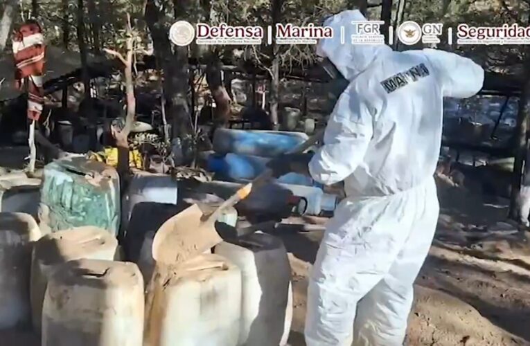 VIDEO | Marina desmantela laboratorio de drogas en Zacatecas