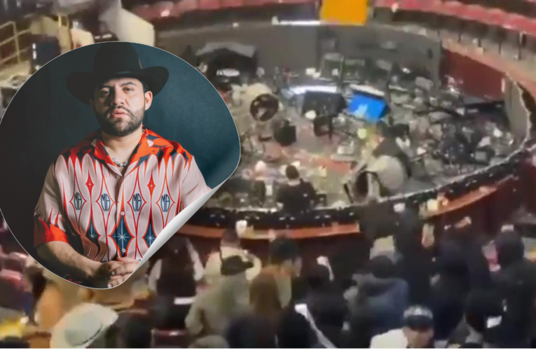 Video | Luis R. Conriquez se niega a cantar corridos en Feria de Texcoco y desata trifulca