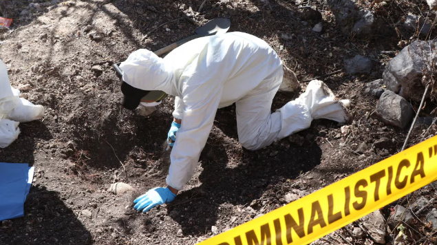 Hallan restos humanos en predio intervenido por FGR en Colima