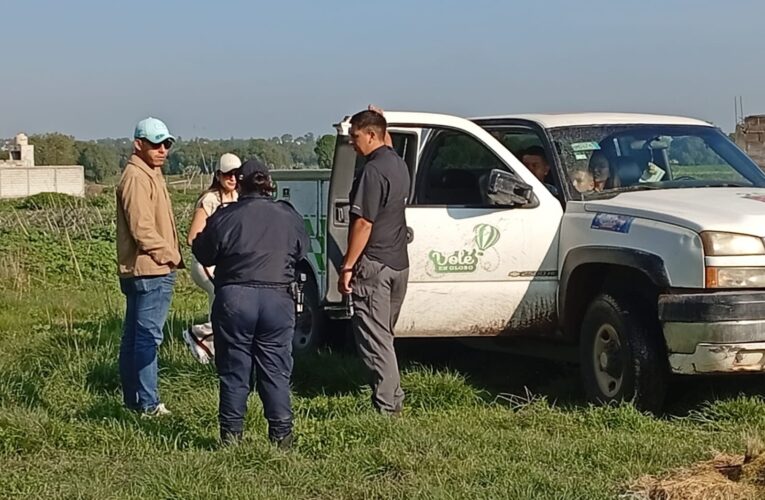 Otro aterrizaje de emergencia de globo aerostático en Acolman, Edoméx