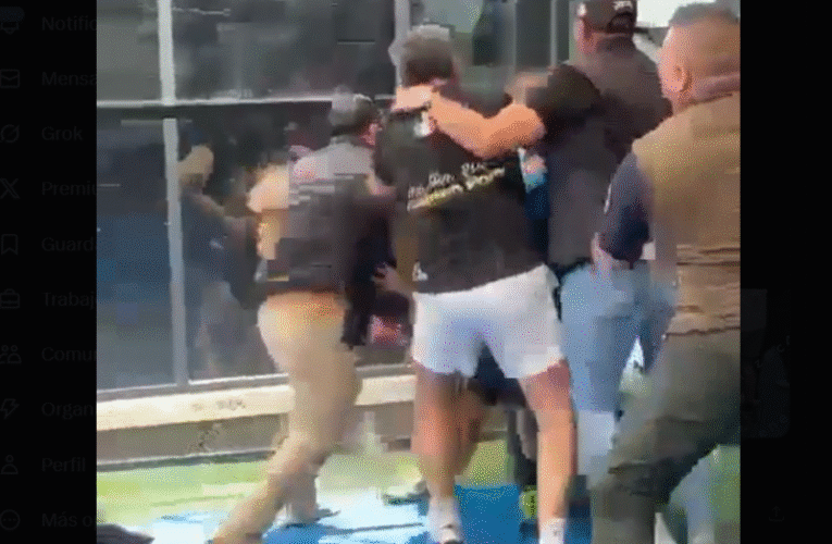 (VIDEO) A madrazos en el pádel: Empresario Germán Mondragón y su familia golpean brutalmente a un hombre con ayuda de escoltas armados en club de pádel en Atizapán
