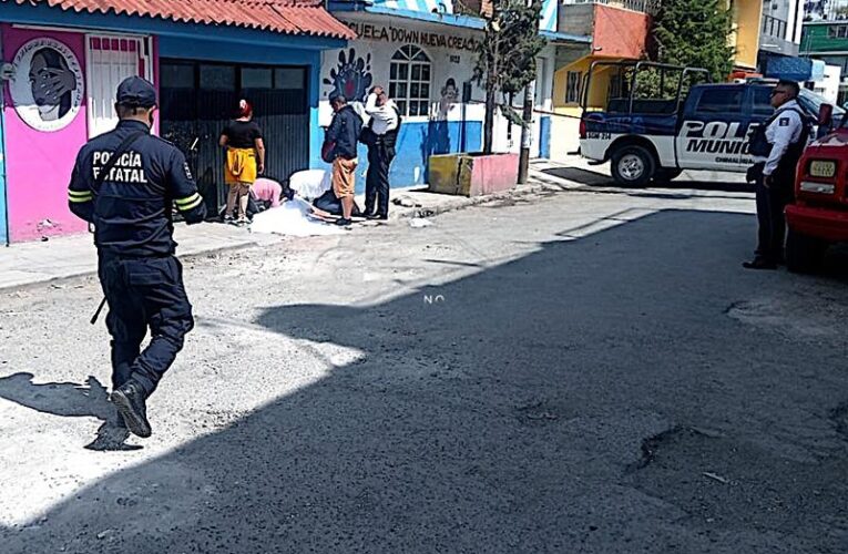 Balacera en Chimalhuacán deja tres muertos y dos heridos tras pleito vial