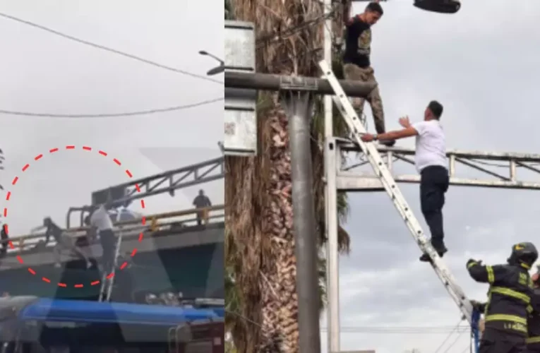 Policías evitan tragedia en Azcapotzalco (Video)