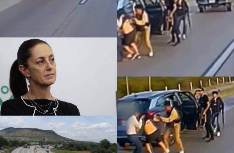 Asaltan a equipo de la presidenta Sheinbaum en la carretera 57
