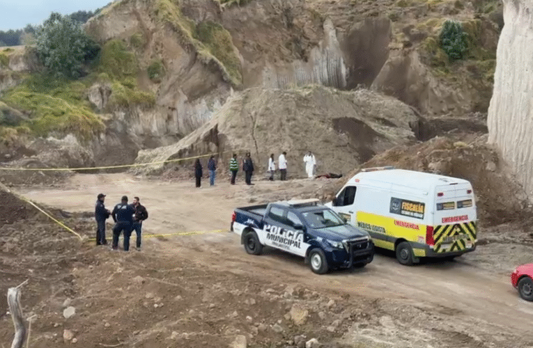 Hombre ejecutado aparece en minas de Zinacantepec