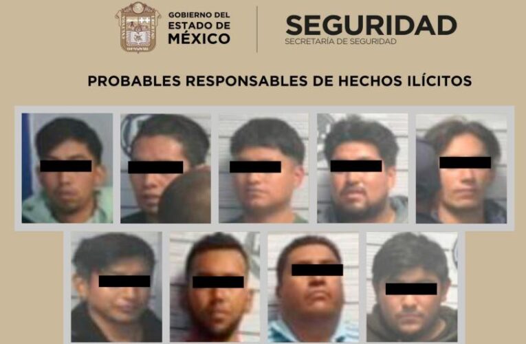 Caen nueve por presunta extorsión en Xonacatlán