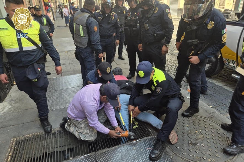 Accidente en rejilla