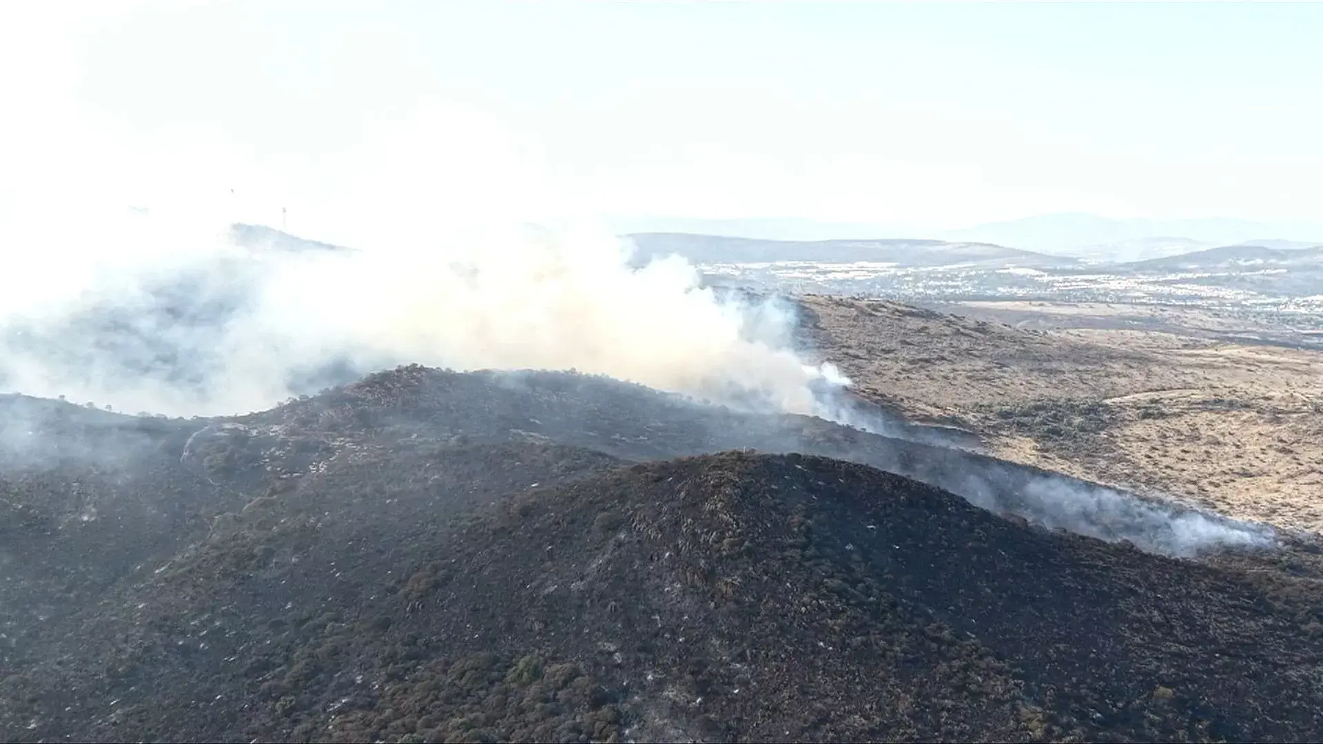 Incendio en Cerro de Los Potreros