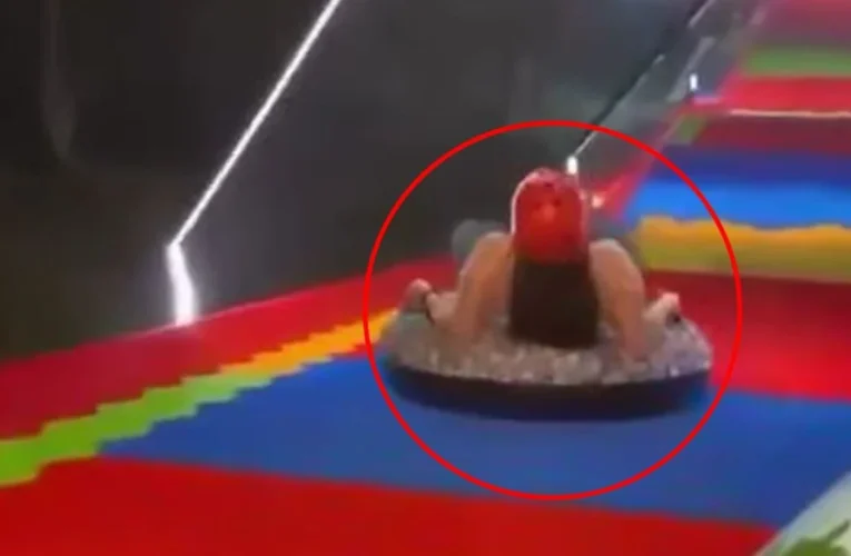 VIDEO | Tragedia en Santander: mujer muere en tobogán extremo