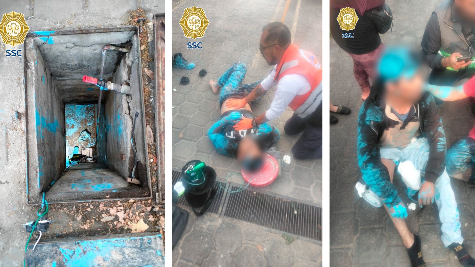 obreros casi mueren asfixiados