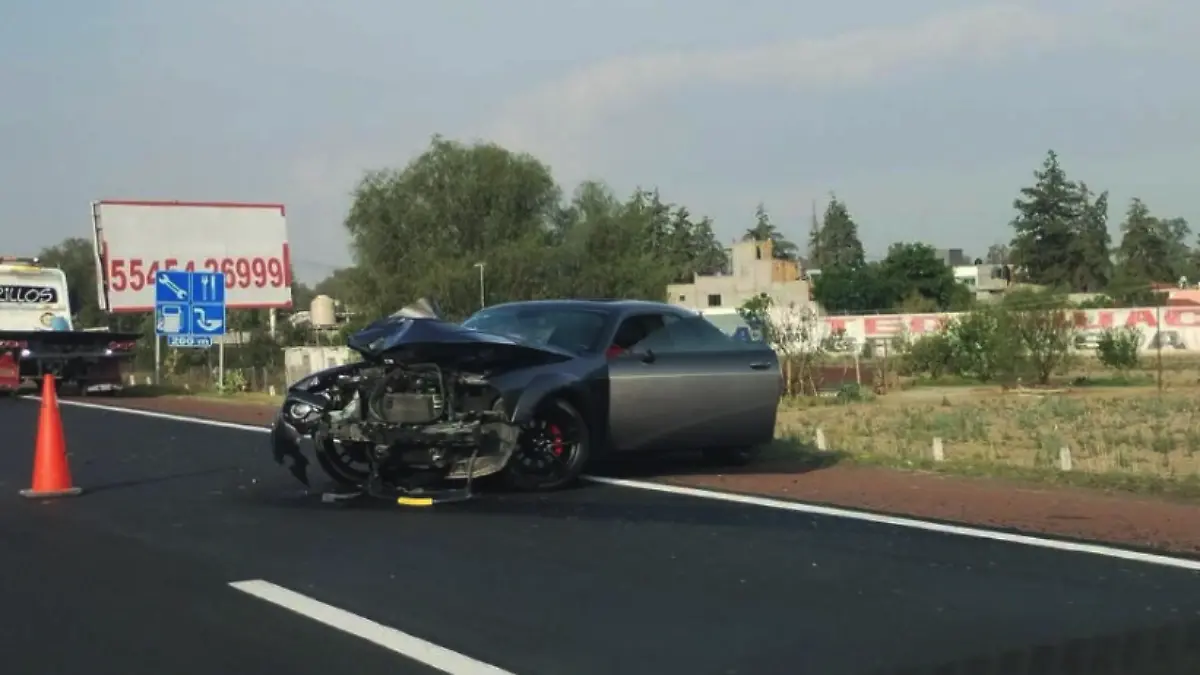 Accidente en la autopista México-Pirámides