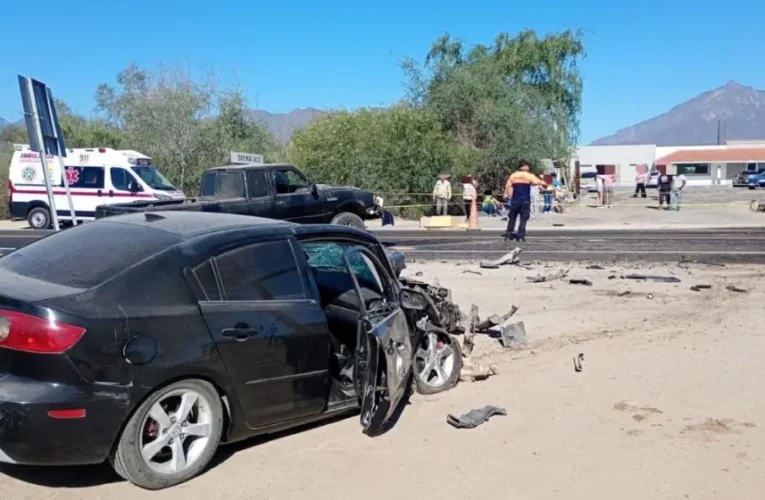 ¡HORROR EN LA CARRETERA! BRUTAL CHOQUE DEJA UN MUERTO Y UN HERIDO EN LOS CABOS
