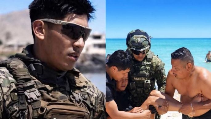 ¡HÉROE DE ACERO! MARINO SE LANZA AL MAR