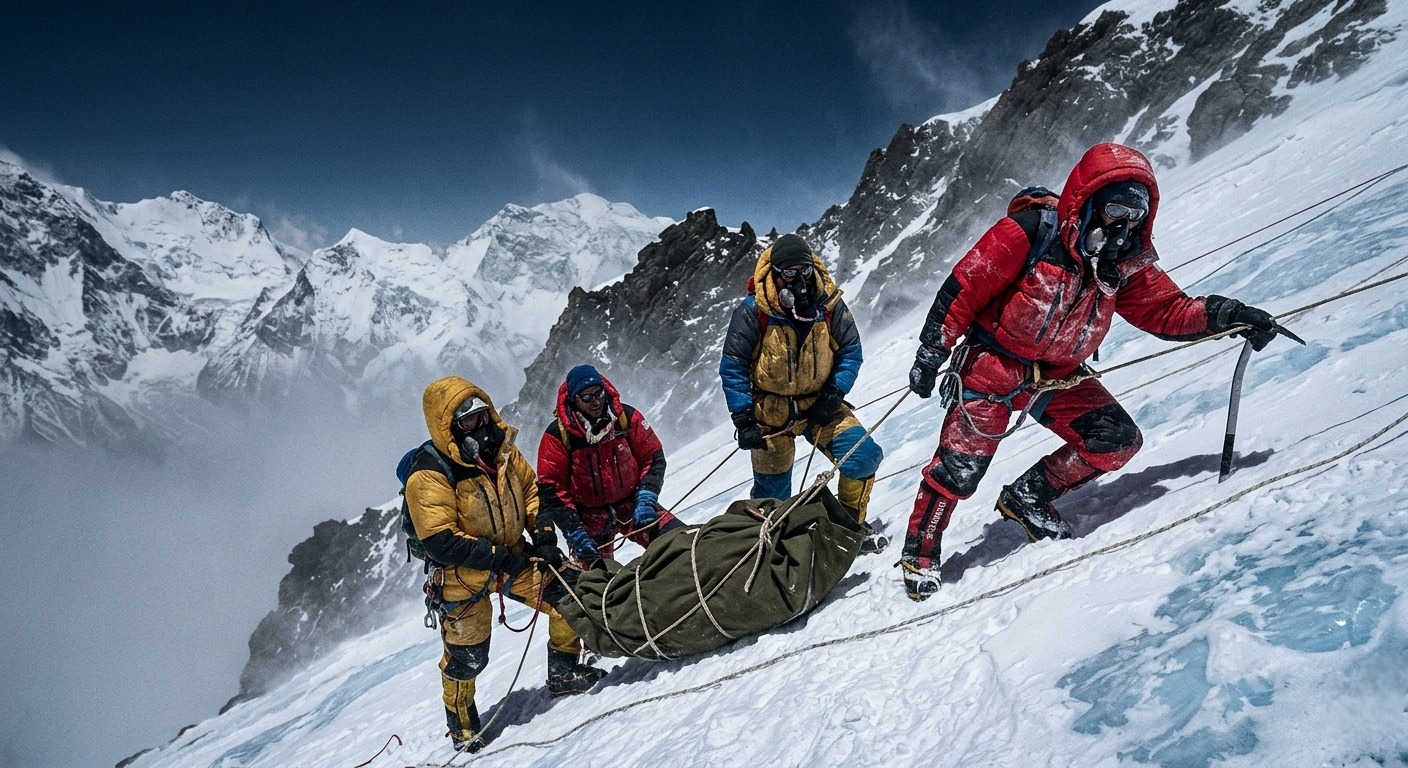 rescatar cuerpos en el Everest