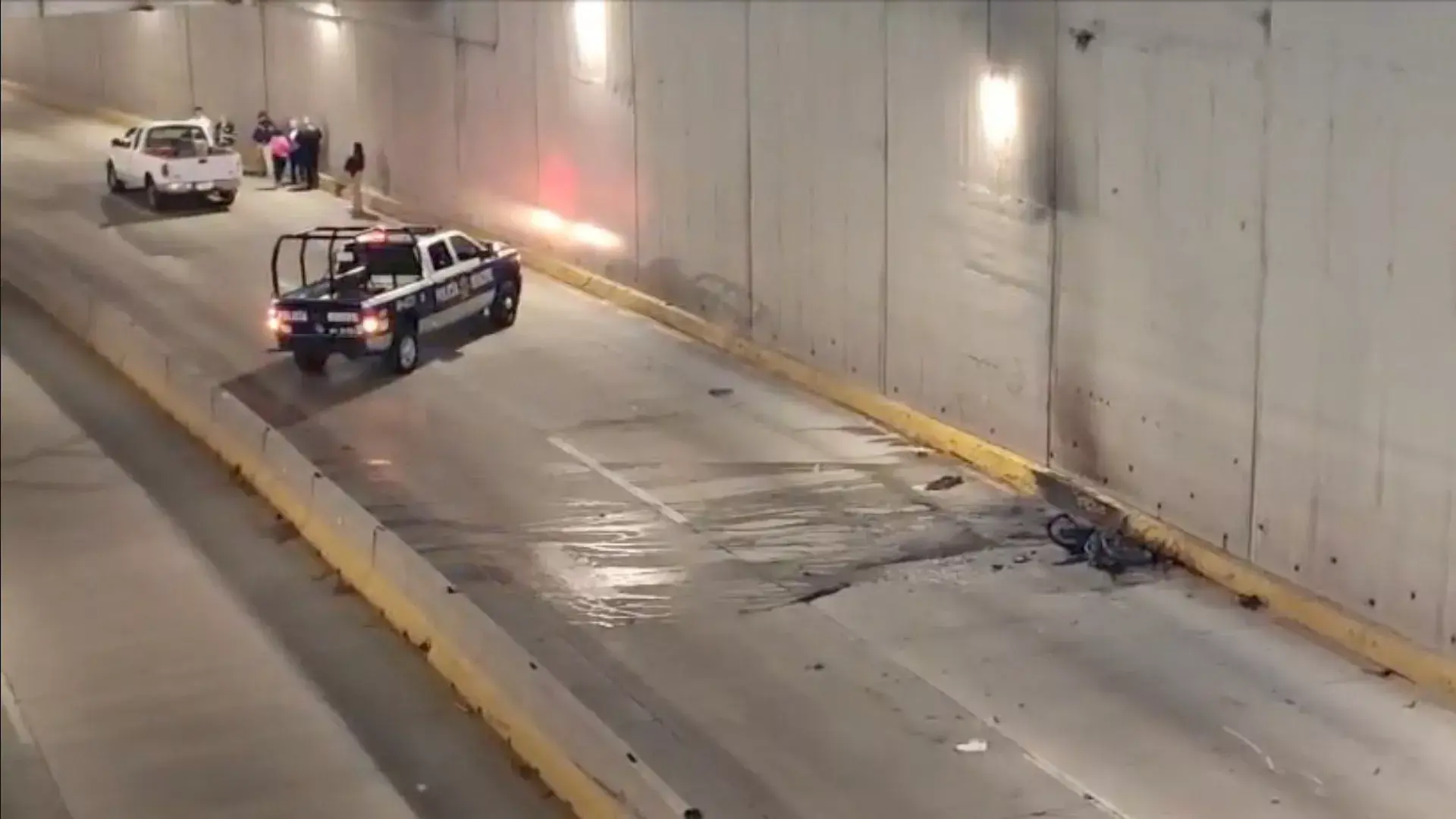 accidente en el distribuidor Araucarias