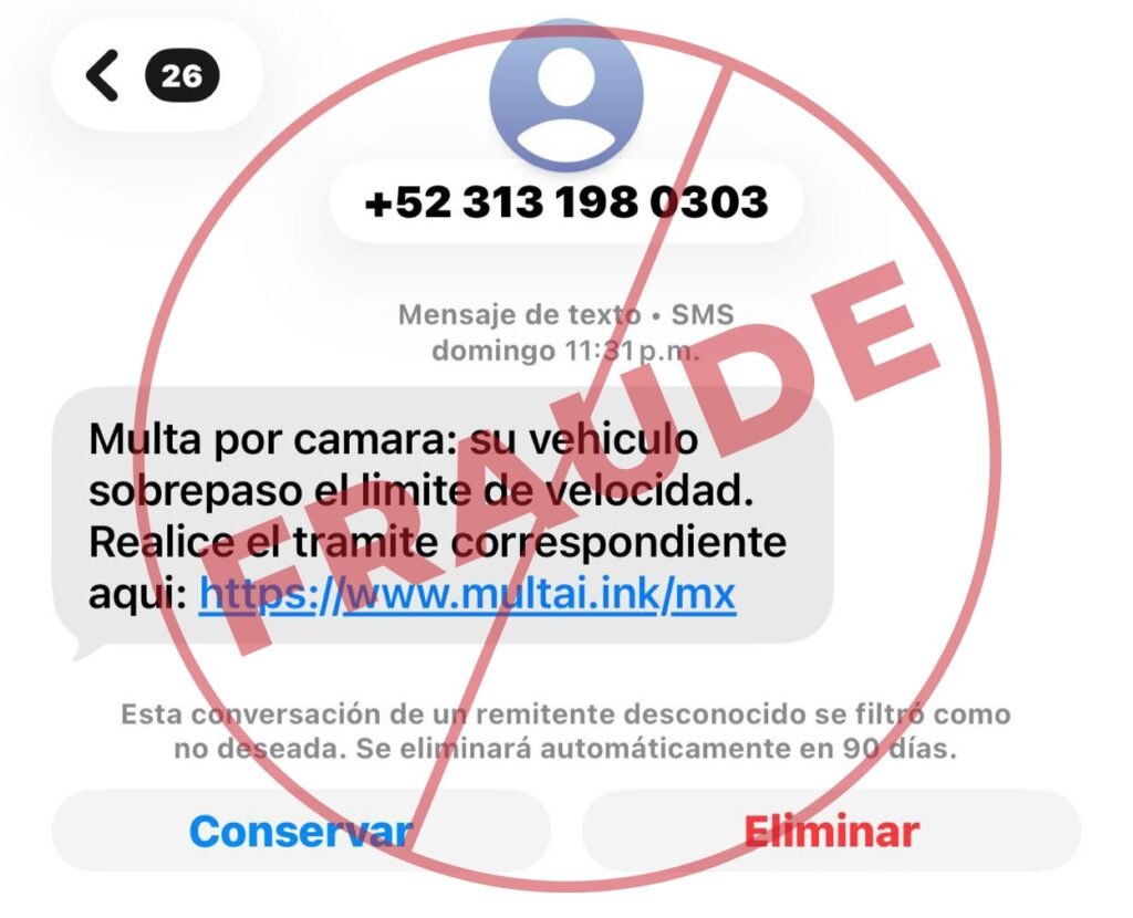 ¡Alerta vial! El SMS de la multa falsa que vacía tus cuentas en la CDMX ...