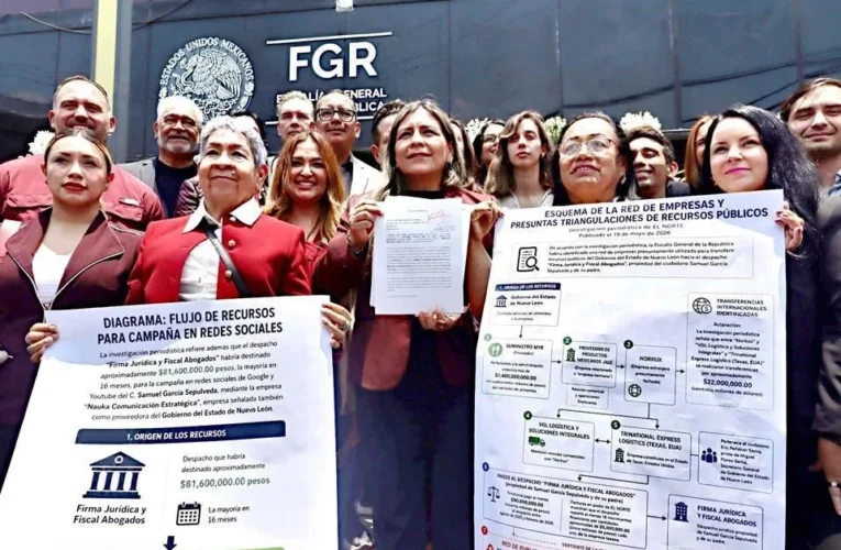 Acusan a Samuel García y Mariana por desvío millonario; caso explota en la FGR