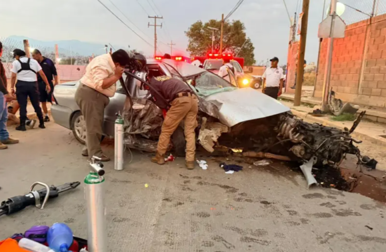 Joven de 18 años muere en trágico choque carretero en Santa Cruz Xoxocotlán