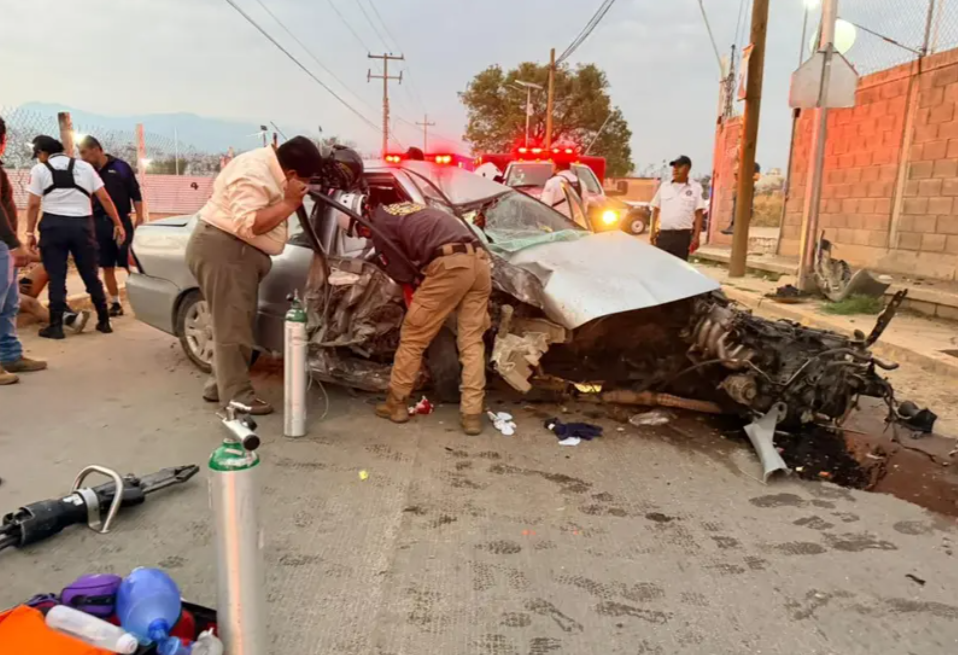 accidente en Santa Cruz Xoxocotlán