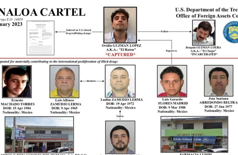 Estados Unidos sanciona a 11 mexicanos y a la empresa Mamba Negra por nexos financieros con el Cártel de Sinaloa