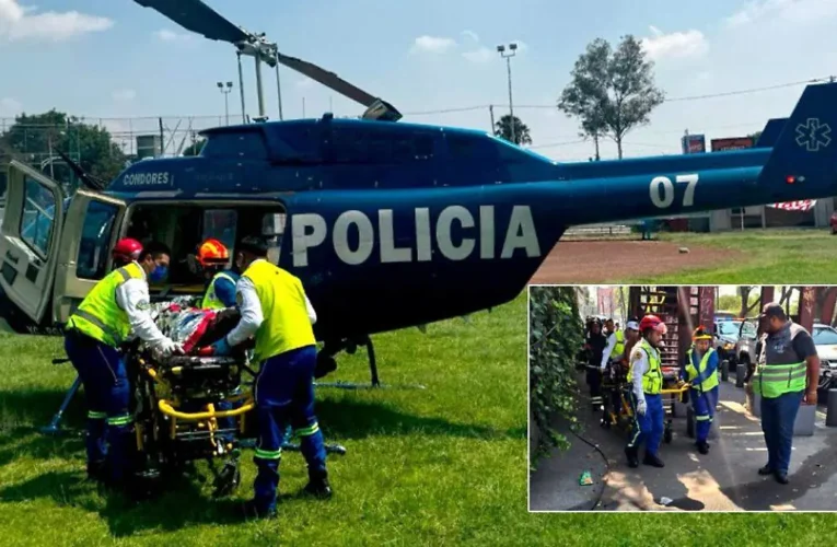Trabajador lucha por su vida tras recibir descarga eléctrica en puente de Periférico