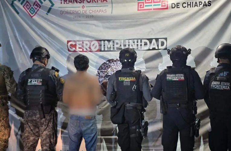 Fuerzas federales detienen en Chiapas a presunto miembro de la MS-13 tras fuerte operativo