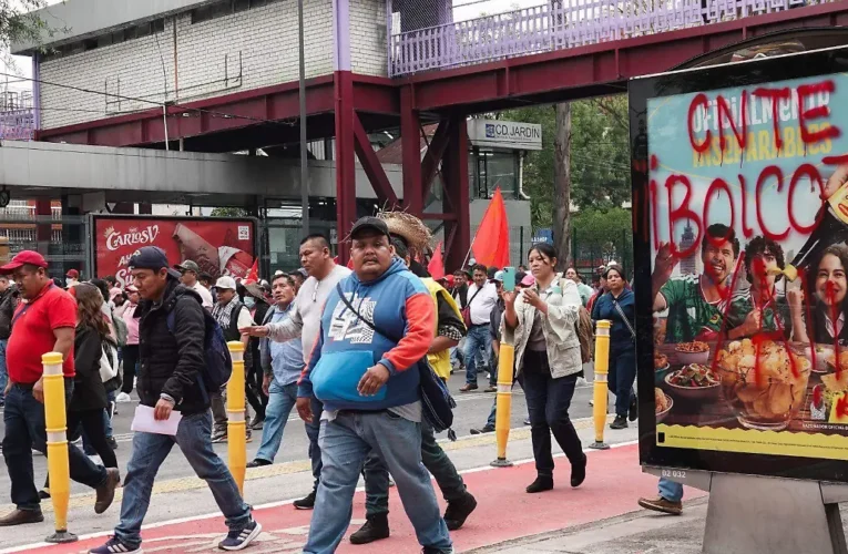 ¡Caos magisterial! Maestros estrangulan vialidades capitalinas hoy