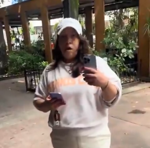VIDEO | Lady “ChotaFoKop” reaviva el debate sobre las condiciones laborales de los repartidores de apps y genera escándalo en Polanco