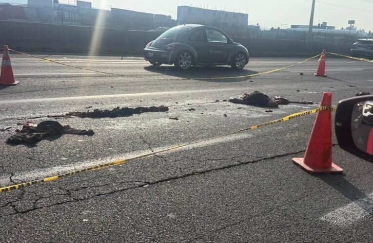 ¡Tragedia en la México-Puebla! Motociclista muere tras ser embestido y arrastrado en Valle de Chalco