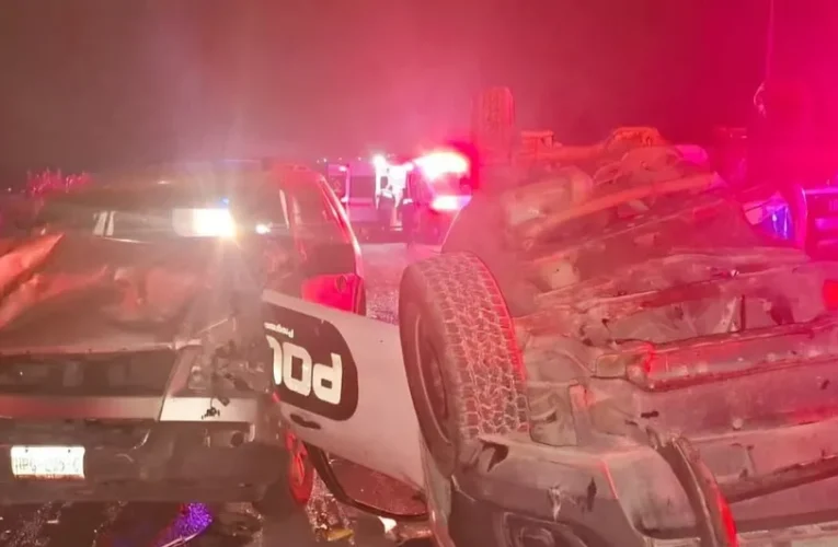 Muere policía municipal en Hidalgo tras sufrir un fuerte accidente carretero