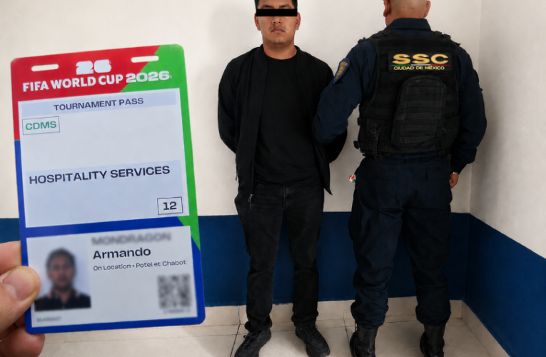 ¡Corrupción mundialista! Detienen a empleado del Estadio Azteca por rentar su gafete de la FIFA en redes sociales