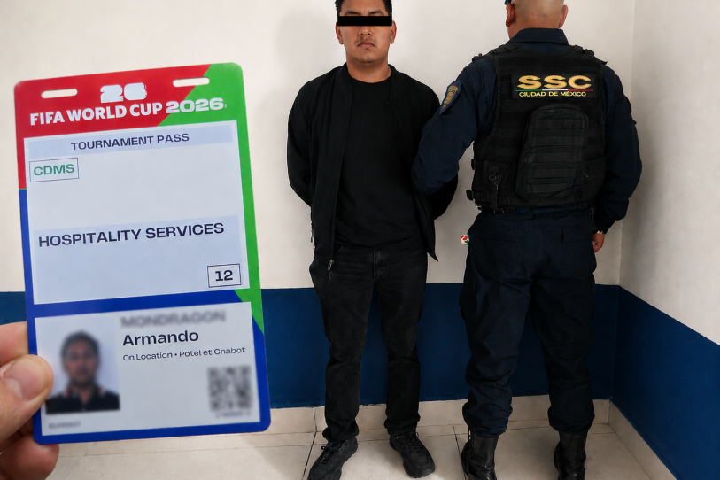trabajador del Estadio Azteca