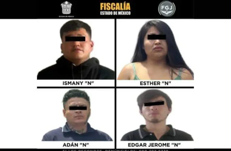 Vinculan a proceso a cuatro presuntos integrantes de “Los Conejos” en territorio mexiquense