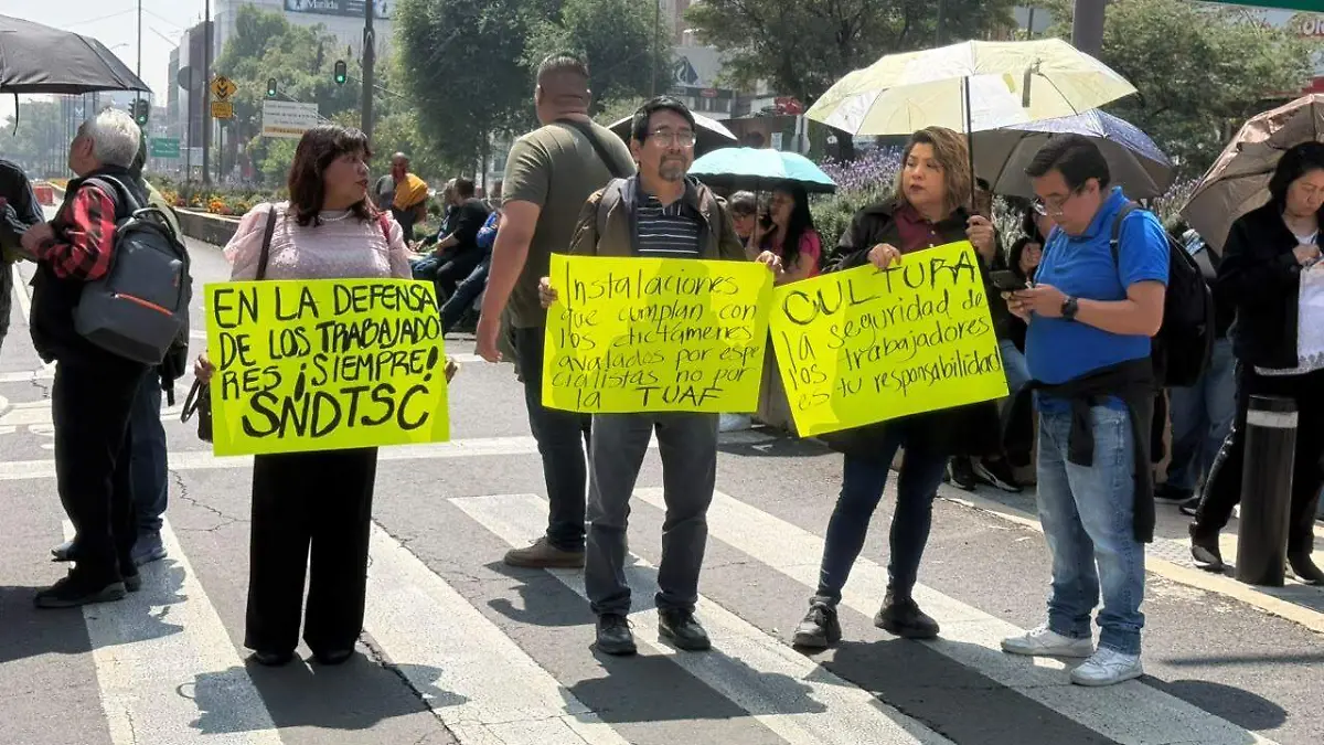 trabajadores de la Secretaría de Cultura exigen mejores condiciones laborales