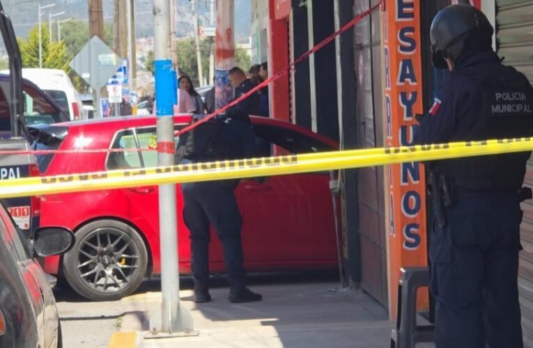 Ataque armado en Pachuca deja un muerto y desata persecución hasta El Arenal