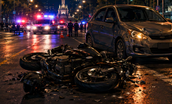¡Noche de velocidad termina en fuerte choque en Insurgentes!