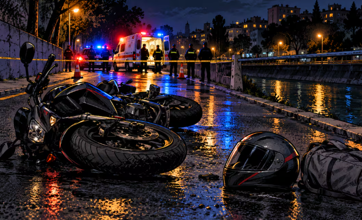¡Ni el casco lo salvó! Biker muere tras brutal golpe en Canal Nacional