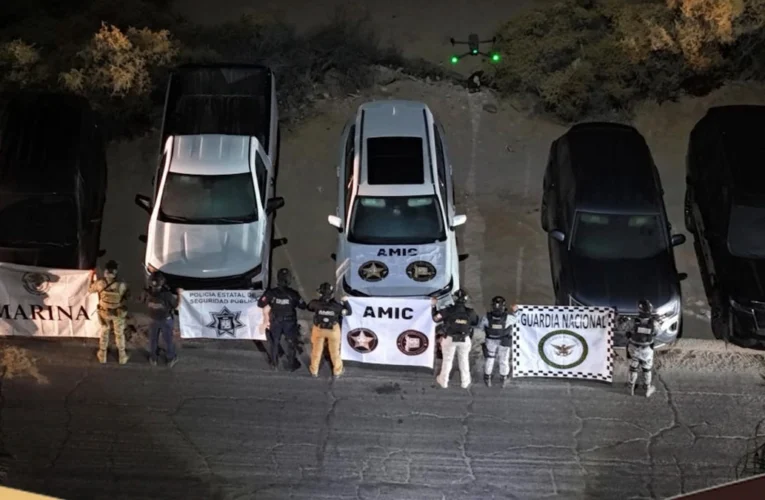 Aseguran dieciocho vehículos en Sonora vinculados con reportes de robo en Estados Unidos