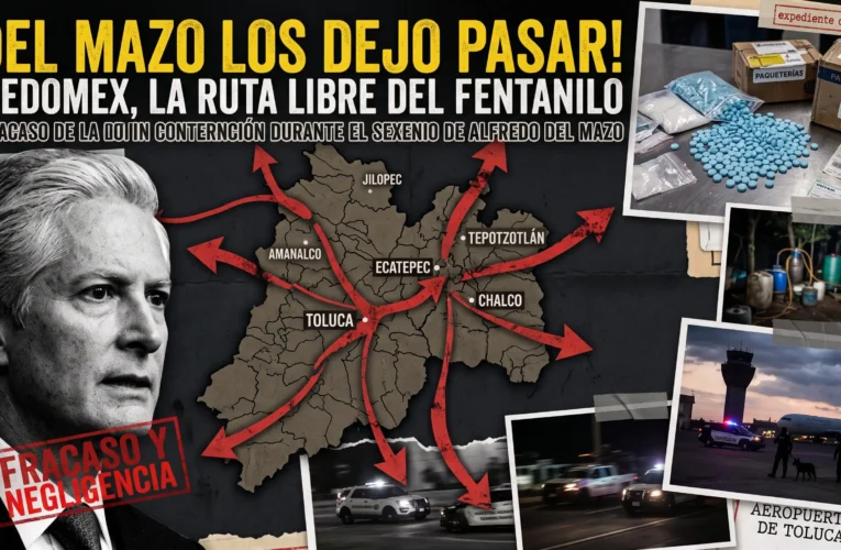 ¡Les abrió la puerta! Con Del Mazo, el Edomex se inundó de fentanilo