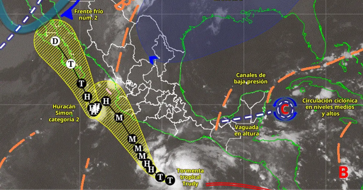 Tormenta Trudy Oaxaca Guerrero